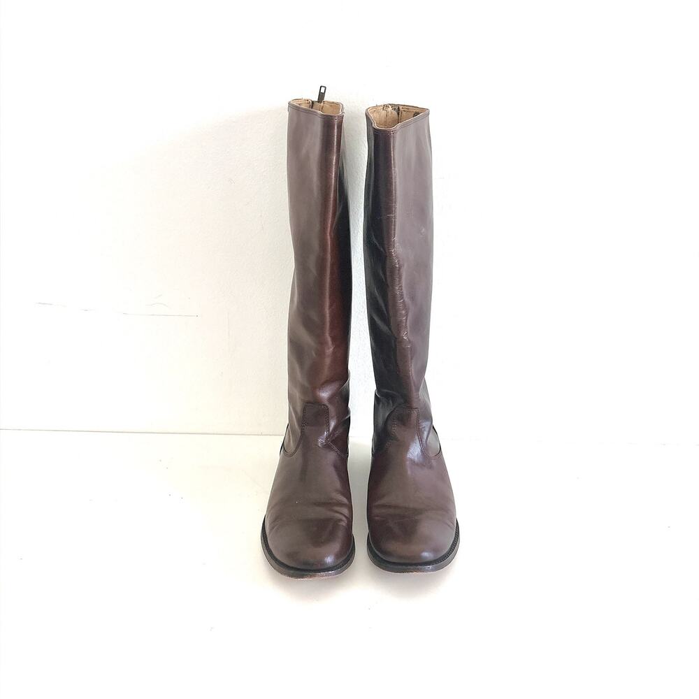 Frye Melissa Button back-Zip Riding Boots - 9B